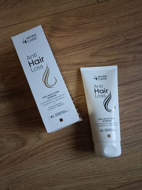 More4Care Szampon do włosów, Anti Hair Loss, Specjalistyczny, Do włosów wypadających, osłabionych i łamliwych, Hamuje wypadanie + wzmacnia + zagęszcza