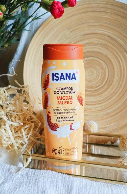 Isana Szampon do włosów, Migdał Mleko 