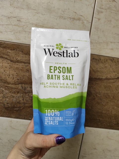 Westlab Sól do kąpieli, Reviving Epsom Salt, Gorzka Sól, Odświeżająca