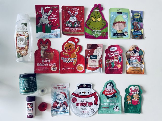 akcja denkowanie! grudzień - kosmetyki w świątecznych opakowaniach i świątecznych kolorach 🎄❄️⛄🎀🎁🎅