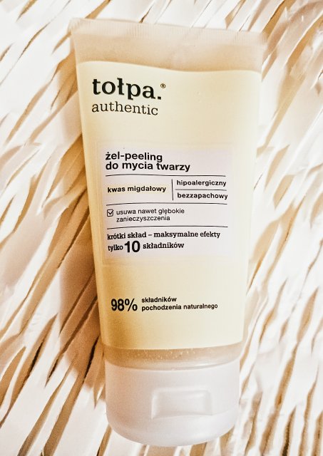 Tołpa Authentic, Żel-peeling do mycia twarzy, Kwas migdałowy
