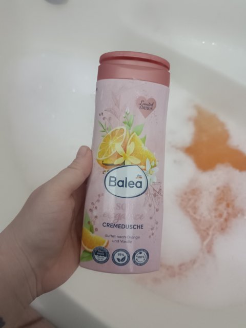 Balea Make a Wish, Kremowy żel pod prysznic o zapachu mandarynki i wanilii, Edycja limitowana 