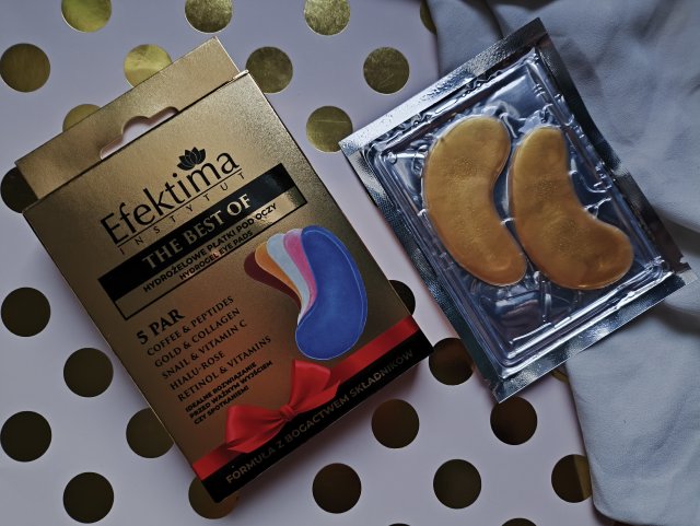 Efektima Gold & Collagen, Płatki pod oczy, Hydrożelowe, Zmarszczki i zmęczona skóra