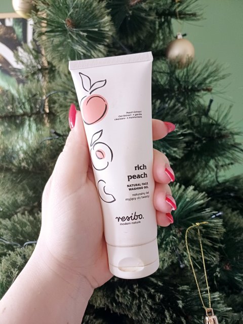 Resibo Żel myjący do twarzy, Naturalny, Z ekstraktem z brzoskwini