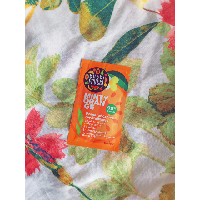 Farmona Tutti Frutti, Olejek do kąpieli i pod prysznic, Minty Orange, Pomarańczowa rewitalizacja