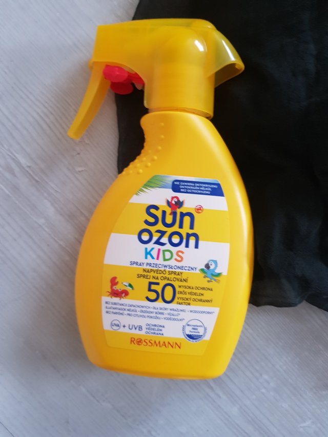 SunOzon Spray przeciwsłoneczny SPF 50, Wysoka Ochrona, Kids