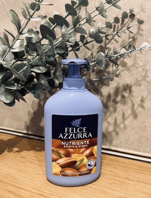 Felce Azzurra Mydło do rąk w płynie, Ambra i argan 