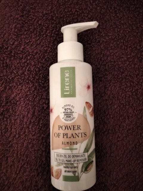 Lirene Dermoprogram, Power of Plants, Almond, Olejek-żel do demakijażu