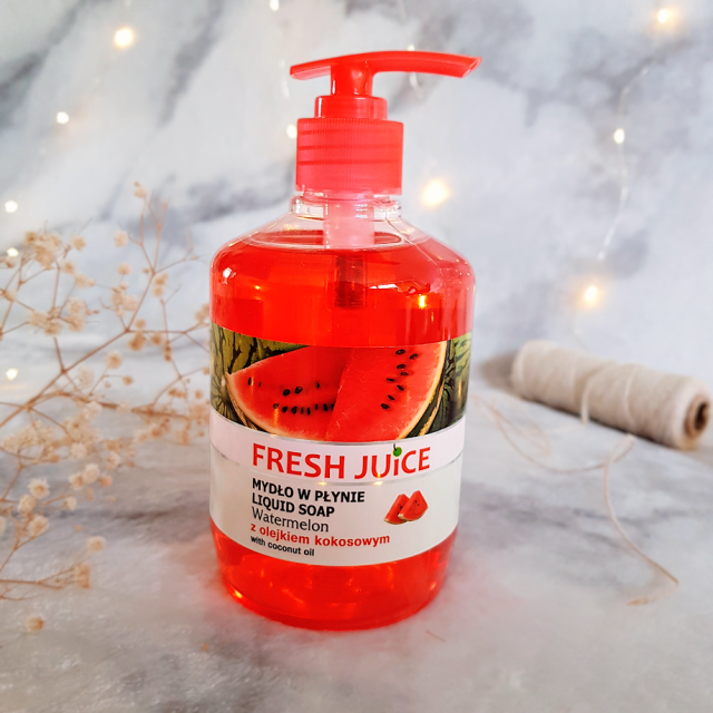 mydło w płynie, fresh juice, watermelon, coconut oil