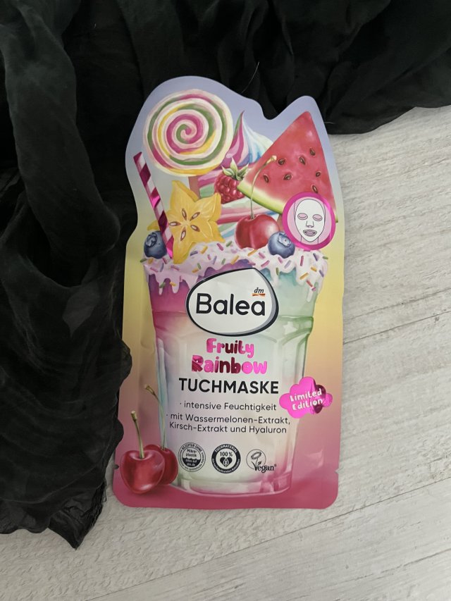 Balea Maseczka do twarzy w płacie, Fruity Rainbow