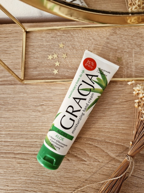 Gracja Krem do rąk, Nawilżający, Ekstrakt z aloesu, D-panthenol, Gliceryna
