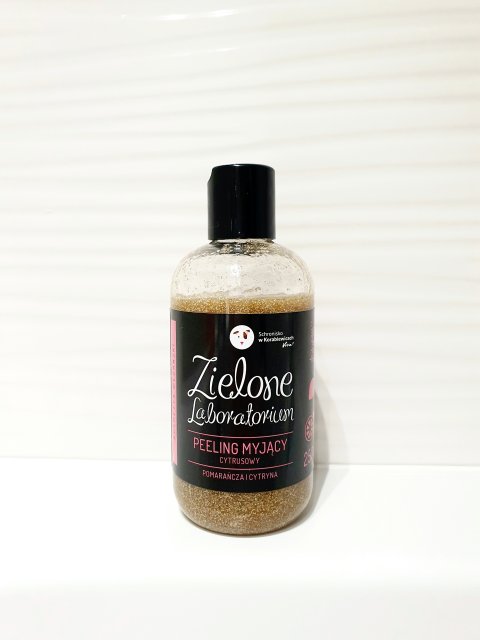Zielone Laboratorium Cytrusowy peeling myjący - pomarańcza i cytryna