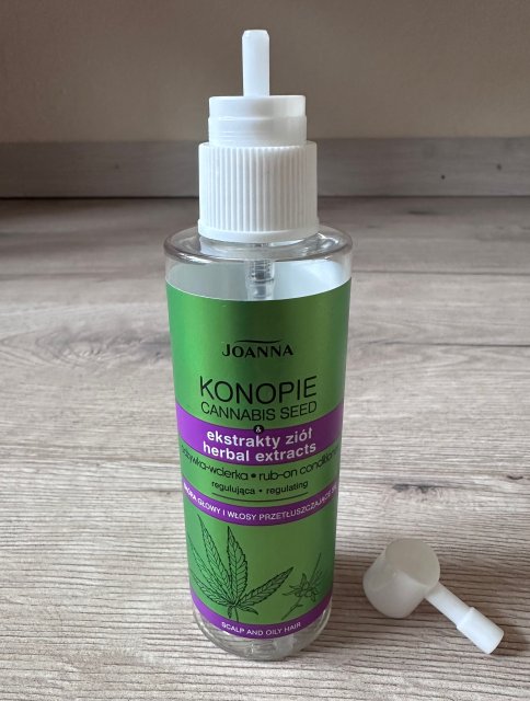 Joanna Konopie, Odżywka-wcierka do włosów i skóry głowy, Nawilżająco - wzmacniająca, Cannabis Seed