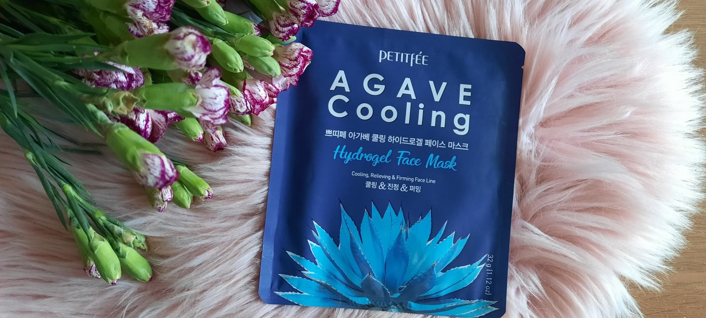 Petitfee Maska do twarzy w płacie, Hydrożelowa, Agave Cooling 