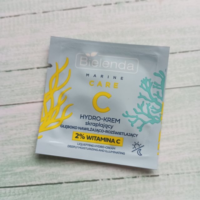 Bielenda Marine Care C, Hydro-krem do twarzy, Skraplający, Głęboko nawilżająco-rozświetlający, 2% witamina C