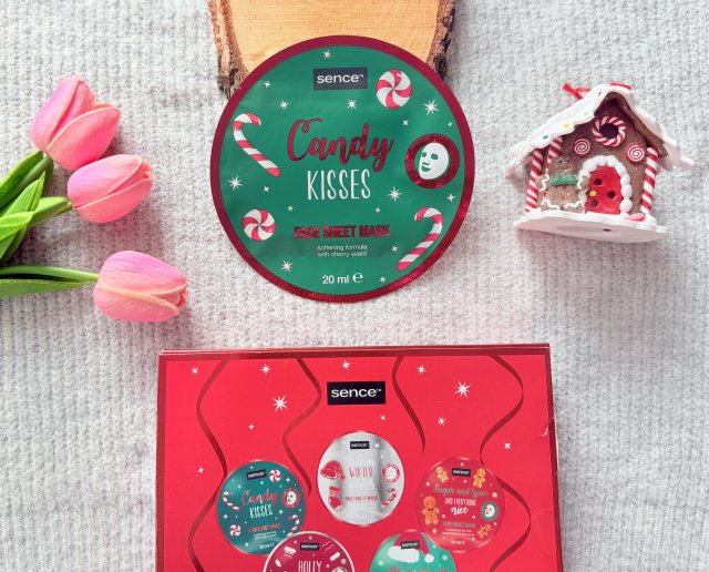 sence beauty Maseczka do twarzy w płacie, Candy Kisses, Wiśnia