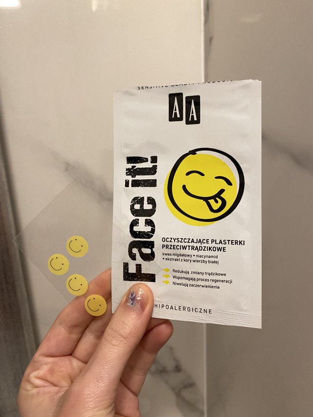 AA Face it!, Plasterki na wypryski, Oczyszczające, Przeciwtrądzikowe