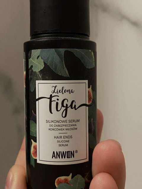 Anwen Serum do zabezpieczania końcówek włosów, Silikonowe, Zielona Figa