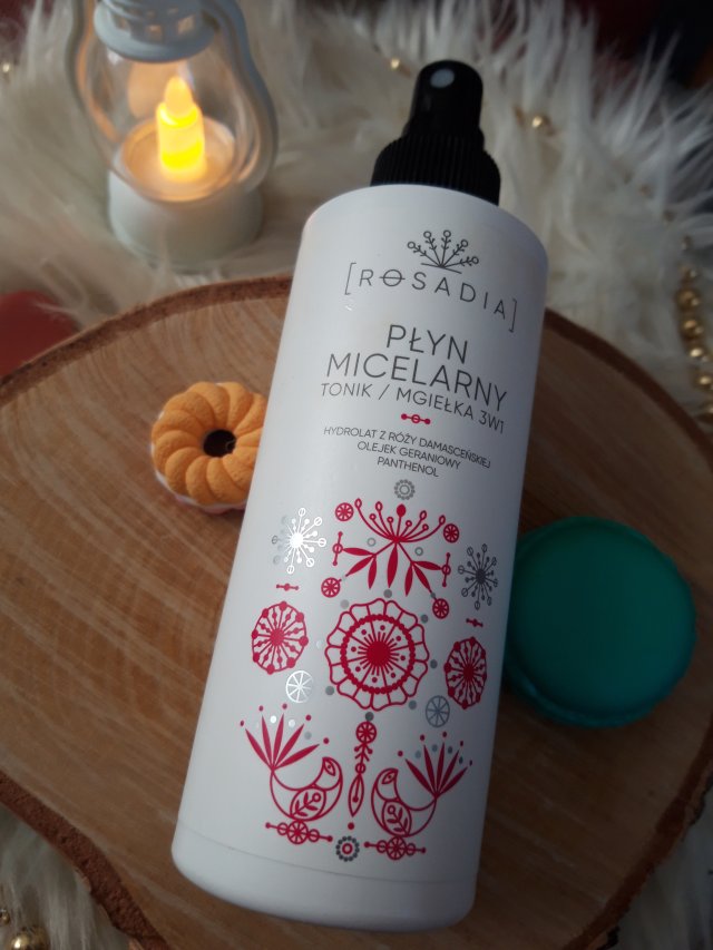 Sylveco Rosadia, Płyn micelarny,  3w1, Hydrolat z róży damasceńskiej, olejek geraniowy, panthenol