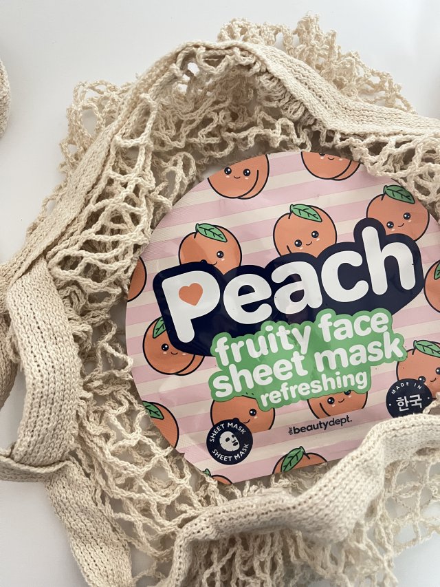 The Beauty Dept. Maseczka do twarzy, Odświeżająca, Peach