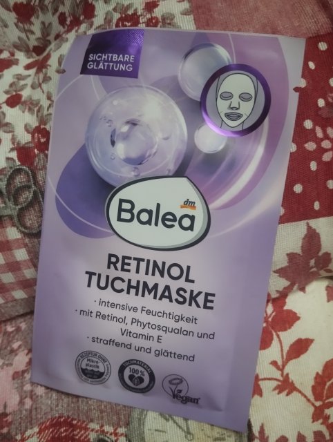 Balea Maseczka do twarzy w płacie, Retinol Tuchmaske
