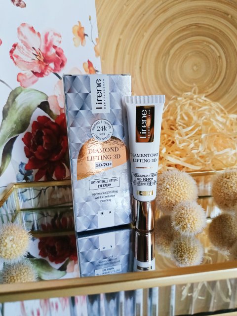 Lirene Dermoprogram, Diamentowy Lifting 3D, Krem pod oczy, Przeciwzmarszczkowy, Na dzień i na noc