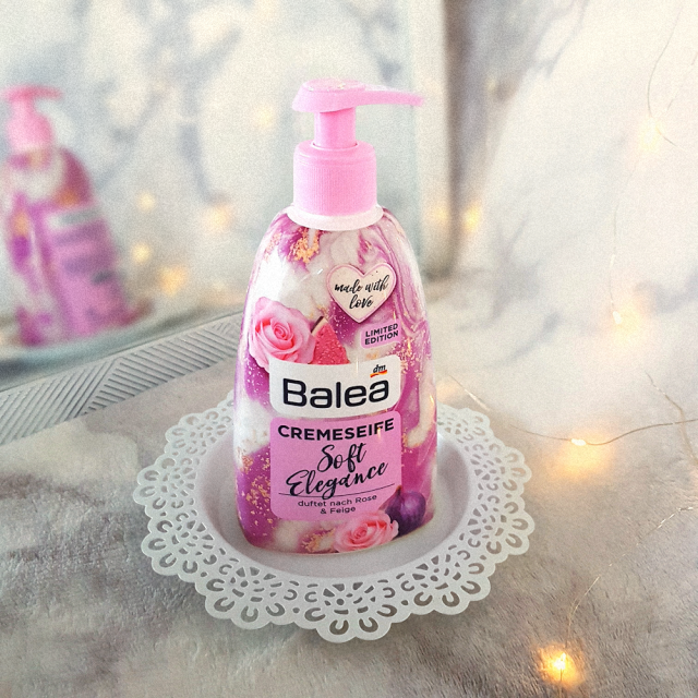 Balea,, Mydło do rąk w płynie, Soft Elegance, róża i figa