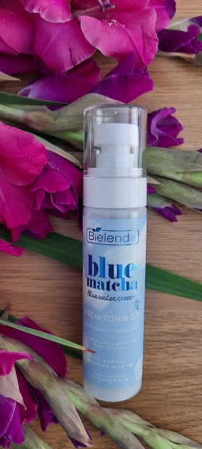 Bielenda Blue Matcha, Krem-tonik do twarzy, 2w1, Nawilżająco-tonizujący 