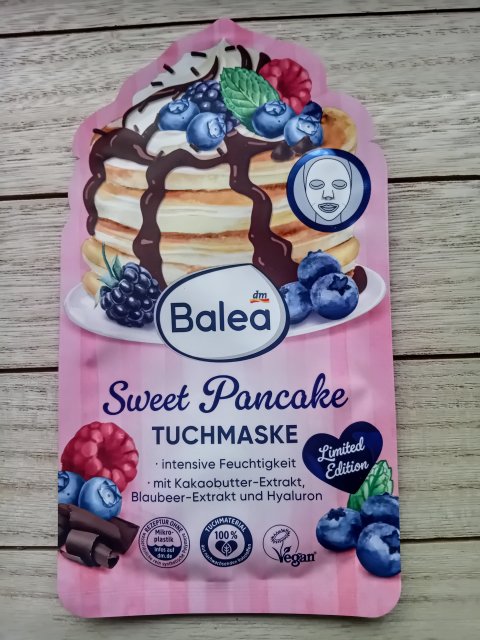Balea Maseczka do twarzy w płacie, Sweet Pancake