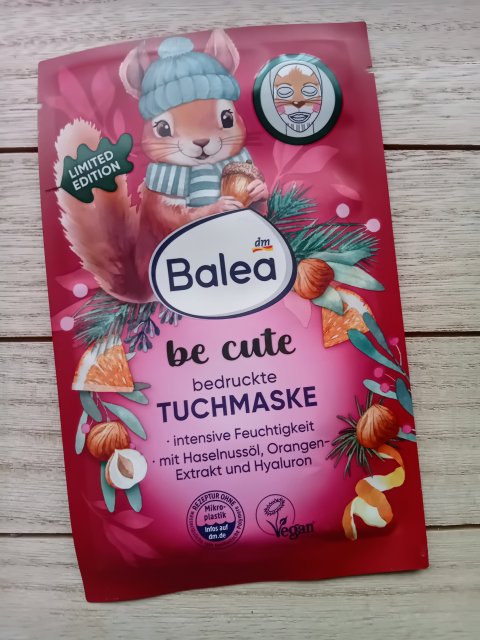 Balea Maseczka do twarzy w płacie, Be Cute