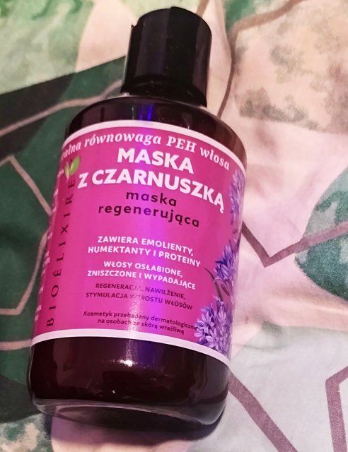Bioélixire Maska do włosów, Emolientowa, Włosy osłabione, zniszczone i wypadające, Z czarnuszką