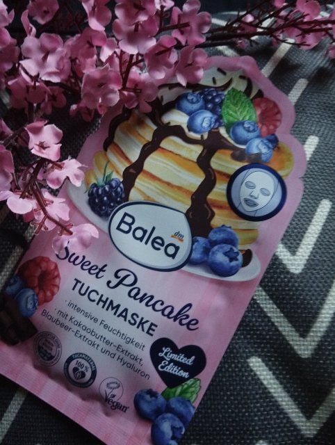 Balea Maseczka do twarzy w płacie, Sweet Pancake