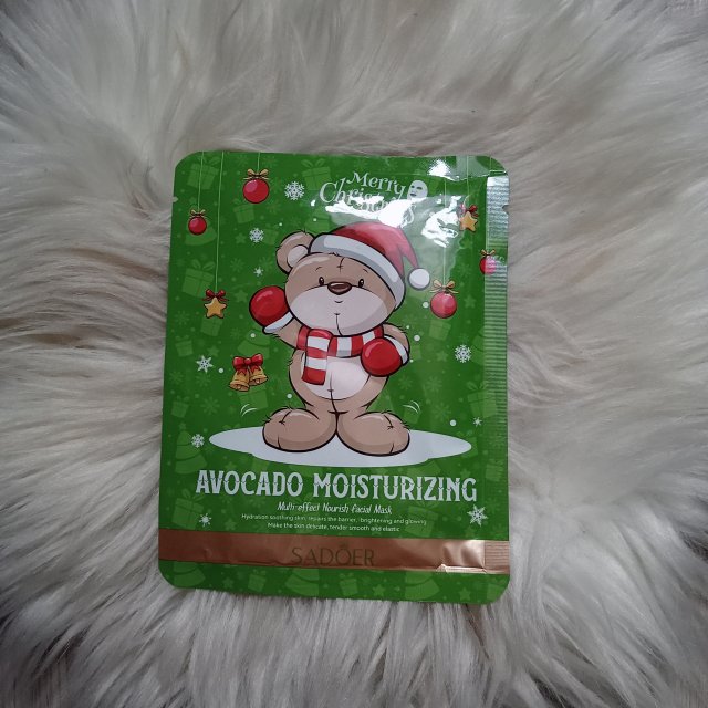 Sadoer Maseczka do twarzy w płachcie, Avocado Moisturizing, Masło Shea