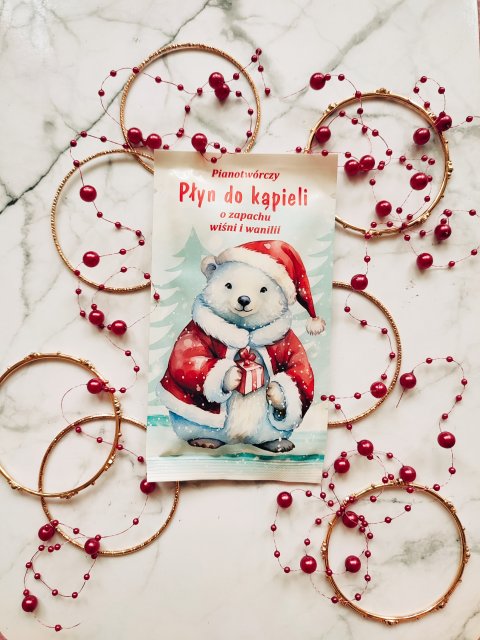 Płyn do kąpieli o zapachu wiśni i wanilii 