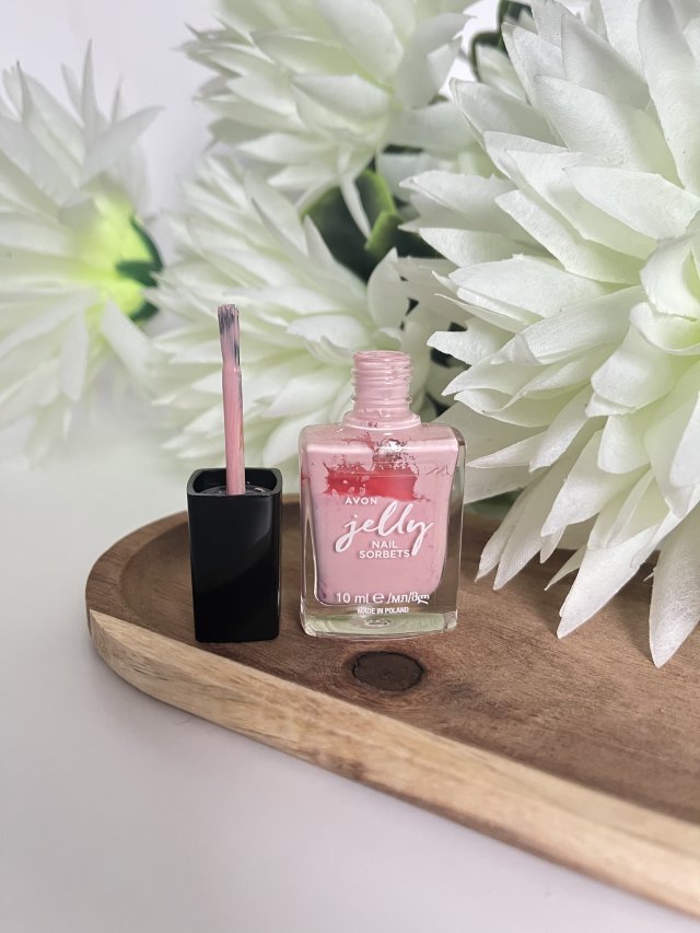 Avon Jelly Nail Sorbets, Lakier do paznokci, Żelowy, Pink Sorbet