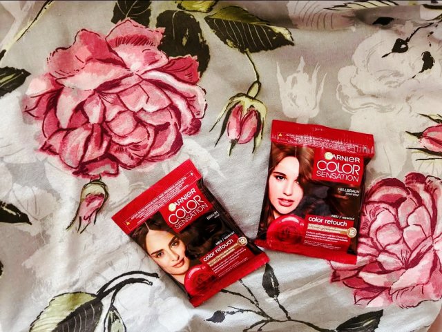Garnier Color Sensation, Color Retouch, Szampon koloryzujący, Bez amoniaku, Jasny brąz