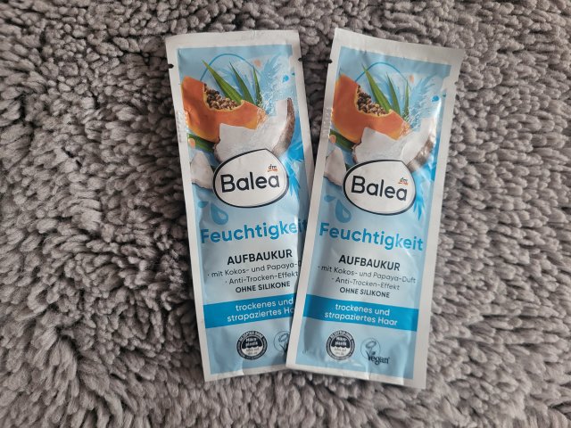 Balea Kuracja do włosów, Aufbaukur Feuchtig-keit, Odbudowa i nawilżenie, Mit Cocos Duft