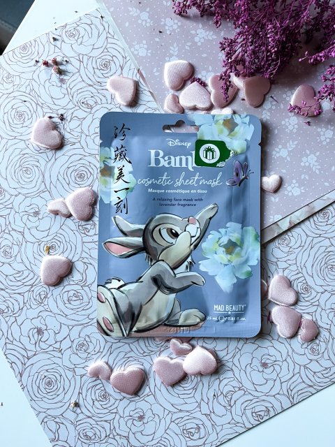 Mad Beauty Disney, Maska do twarzy w płacie, Bambi, Lavender