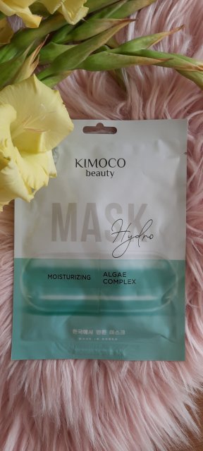 Kimoco Beauty Maska do twarzy w płacie, Hydro, Algae Complex, Nawilżająca, Kompleks z Alg