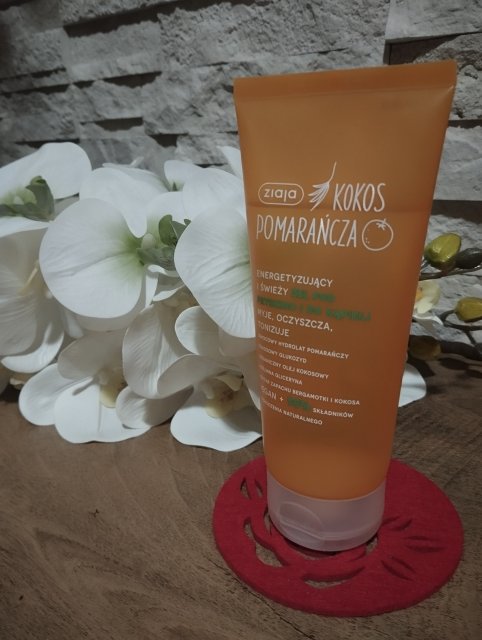 Ziaja Kokos Pomarańcza, Żel pod prysznic i do kąpieli, Energetyzujący i świeży