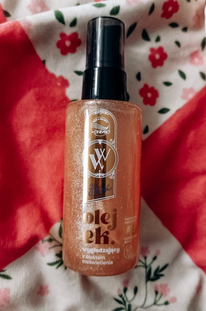 OnlyBio Hair in Balance, E. Wedel, Olejek do włosów, Wygładzający, Z efektem rozświetlenia, Mleczna Truskawkowa