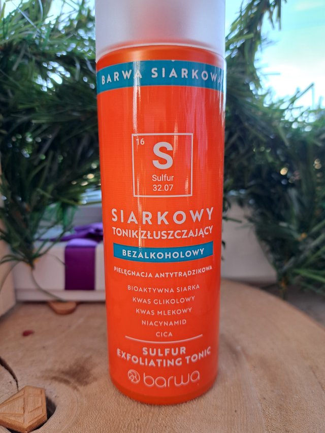 Barwa Siarkowy Tonik Złuszczający, bezalkoholowy