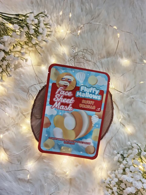 Maxbrands Marketing B.V. Face Sheet Mask, Maseczka do twarzy w płacie, Fluffy Mallows, Sweet Vanilla 