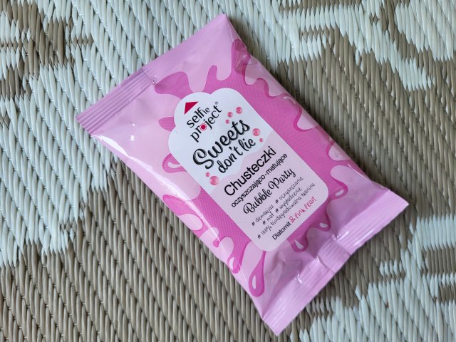 Selfie Project Sweets don't like, Chusteczki oczyszczająco - matujące, Bubble Party