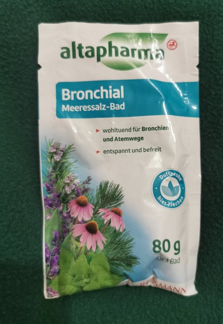 Altapharma Sól do kąpieli, Morska, Rozgrzewająca, Bronchial