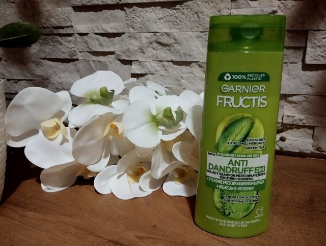 Garnier Fructis, Anti Dandruff, Szampon do włosów, 2w1, Kojący, Przeciwłupieżowy, Wszystkie rodzaje włosów