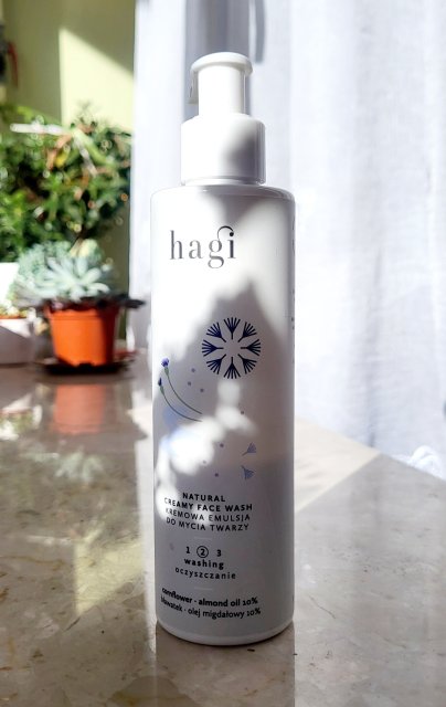 Hagi Cosmetics Emulsja do mycia twarzy, Kremowa, Bławatek, Olej migdałowy 10%