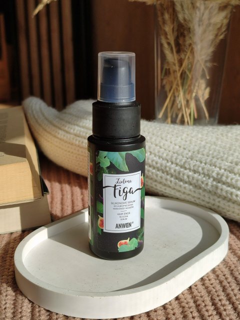 Anwen Serum do zabezpieczania końcówek włosów, Silikonowe, Zielona Figa