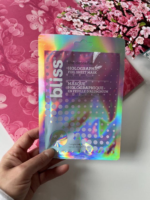 Bliss Maska do twarzy w płacie, Detoksykująca, The Detoxifier, Holographic Foil Sheet Mask