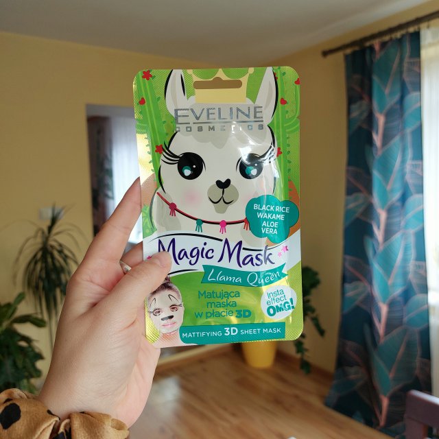 Eveline Magic Mask, Maska w płacie, Matująca, Llama Queen